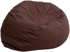 Flash Furniture Duncan Oversized White Furry Bean Bag Chair For Kids And Adults -Home Table Chair Store 41UclWHxX1L. AC