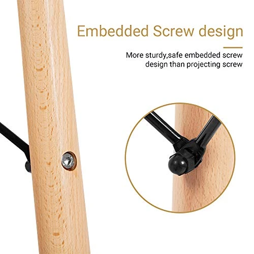 Nidouillet Round Glass Dining Table, Coffee Desk With 4 Beech Wood Legs For Kitchen Living Room AB053 7 Nidouillet Round Glass Dining Table, Coffee Desk With 4 Beech Wood Legs For Kitchen Living Room AB053 - Image 5