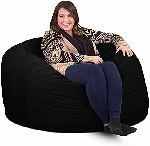 ULTIMATE SACK 4000 (4 Ft.) Bean Bag Chair Cover In Multiple Colors: Cover ONLY. (4000, Electric Blue Suede) 7 ULTIMATE SACK 4000 (4 Ft.) Bean Bag Chair Cover In Multiple Colors: Cover ONLY. (4000, Electric Blue Suede) - Image 5