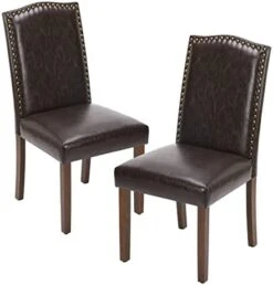 OLIXIS Dining Chairs Set Of 4, Living Room Chairs, Dining Room Chairs, Upholstered Fabric Dining Chairs, Parsons Chairs With Nailhead Trim And Wood Legs, Modern Armless Kitchen Side Chair, Dark Brown 26 OLIXIS Dining Chairs Set Of 4, Living Room Chairs, Dining Room Chairs, Upholstered Fabric Dining Chairs, Parsons Chairs With Nailhead Trim And Wood Legs, Modern Armless Kitchen Side Chair, Dark Brown -Home Table Chair Store 41W1ketIkeL. AC