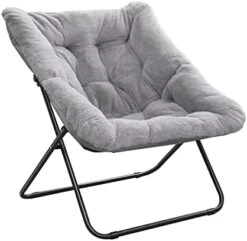 Tiita Saucer Chair, Soft Faux Fur Oversized Folding Accent Chair, Soft Furry Lounge Lazy Chair, Metal Frame Moon Chair For Bedroom, Living Room, Dorm Rooms, Garden And Courtyard 31 Tiita Saucer Chair, Soft Faux Fur Oversized Folding Accent Chair, Soft Furry Lounge Lazy Chair, Metal Frame Moon Chair For Bedroom, Living Room, Dorm Rooms, Garden And Courtyard -Home Table Chair Store 41Wbih7TdL. AC