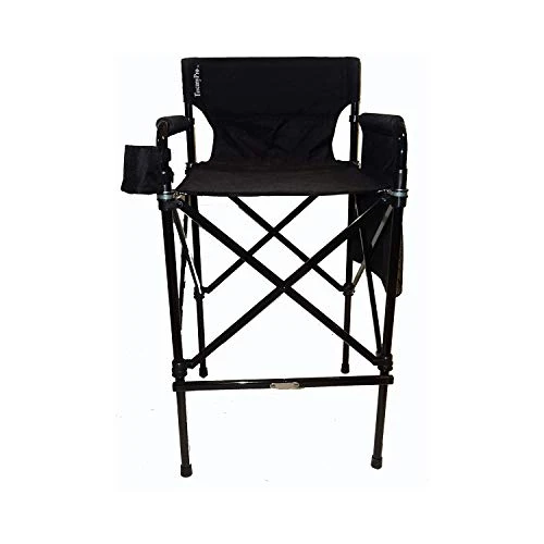 Tuscany Pro Houdini Tall Director Chair - Quad Style, Super Compact Telescopic Folding Design With Jet Black, Anodized Aluminum Frame - Your Name/Logo Imprinted 3 Tuscany Pro Houdini Tall Director Chair - Quad Style, Super Compact Telescopic Folding Design With Jet Black, Anodized Aluminum Frame - Your Name/Logo Imprinted