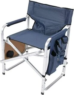 Faulkner Aluminum Director Chair With Folding Tray And Cup Holder, Blue 9 Faulkner Aluminum Director Chair With Folding Tray And Cup Holder, Blue -Home Table Chair Store 41YQ5U hETL. AC