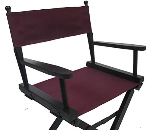 Personalized Imprinted Gold Medal Contemporary 18" Table Height Black Frame Directors Chair - Black 6 Personalized Imprinted Gold Medal Contemporary 18" Table Height Black Frame Directors Chair - Black - Image 4