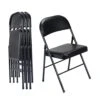 Karl Home 4 Pack Black Folding Chairs With Padded Seats For Outdoor & Indoor, Portable Stackable Commercial Seat With Steel Frame For Events Office Wedding Party, 330lbs Capacity 2 Karl Home 4 Pack Black Folding Chairs With Padded Seats For Outdoor & Indoor, Portable Stackable Commercial Seat With Steel Frame For Events Office Wedding Party, 330lbs Capacity -Home Table Chair Store 41Z1oM8ZjfL
