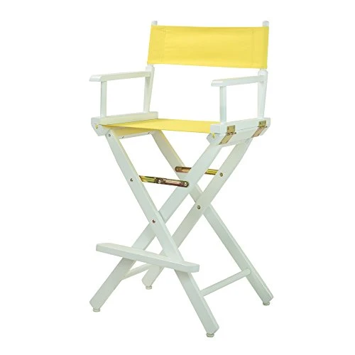 Casual Home 30" Director's Chair White Frame-with Yellow Canvas, Bar Height 3 Casual Home 30" Director's Chair White Frame-with Yellow Canvas, Bar Height