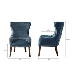 Madison Park Hancock Button Tufted Back Accent Chair Blue See Below (FPF18-0468) 10 Madison Park Hancock Button Tufted Back Accent Chair Blue See Below (FPF18-0468) -Home Table Chair Store 41ZxTbl6PxL
