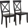 Homestyles Blair Dining Chair Pair, 18-4/5" W, 22-1/4" D, 38-3/8" H, Black -Home Table Chair Store 41a2vs5O1nS
