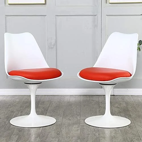 Bacyion Swivel Dining Chair Set For 2 - Mid-Century Modern Dining Room Chairs Pedestal Leisure Chairs, White Kitchen Chairs Set Of 2 Pieces (Highclass Grey) 11 Bacyion Swivel Dining Chair Set For 2 - Mid-Century Modern Dining Room Chairs Pedestal Leisure Chairs, White Kitchen Chairs Set Of 2 Pieces (Highclass Grey) - Image 9