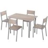 HOMCOM 5 Piece Dining Table Set For 4, Rectangular Kitchen Table And Chairs For Breakfast Nook, Small Space, Apartment, Dinette, Space Saving 1 HOMCOM 5 Piece Dining Table Set For 4, Rectangular Kitchen Table And Chairs For Breakfast Nook, Small Space, Apartment, Dinette, Space Saving -Home Table Chair Store 41aB0EP0SsS