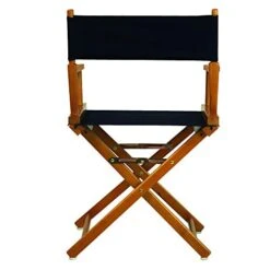 Casual Home 18" Director's Chair Honey Oak Frame With Navy Canvas -Home Table Chair Store 41b2PVStVaL
