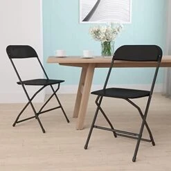 EMMA + OLIVER Set Of 2 White Stackable Folding Plastic Chairs - 650 LB Weight Capacity 19 EMMA + OLIVER Set Of 2 White Stackable Folding Plastic Chairs - 650 LB Weight Capacity -Home Table Chair Store 41bBmK47xKS. AC