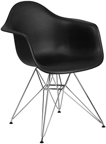 Flash Furniture 2 Pack Alonza Series White Plastic Chair With Chrome Base 8 Flash Furniture 2 Pack Alonza Series White Plastic Chair With Chrome Base - Image 7