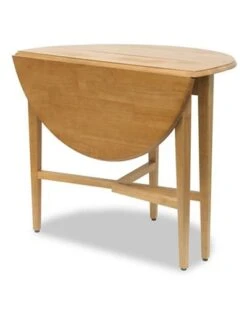Modern Lines Drop Leaf Table 42 Inch Diameter