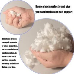 NiceLady Bean Bag Filler Foam-10 Pound Premium Shredded Memory Foam,for Couch Cushion Or Pillow Dog Bed- Very Soft And Great For Stuffing(Blue, 2 * 5 Pound) -Home Table Chair Store 41cAHmzMKxL