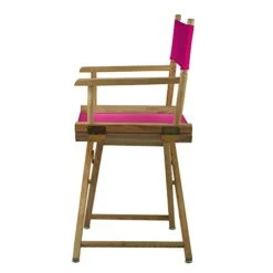 Casual Home 200-00/021-30 18" Natural Frame-Magenta Canvas Director Chair Classic Height 7 Casual Home 200-00/021-30 18" Natural Frame-Magenta Canvas Director Chair Classic Height -Home Table Chair Store 41cCZDfELXL