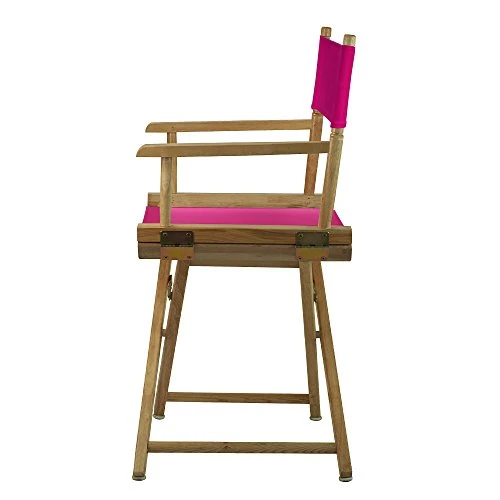 Casual Home 200-00/021-30 18" Natural Frame-Magenta Canvas Director Chair Classic Height 4 Casual Home 200-00/021-30 18" Natural Frame-Magenta Canvas Director Chair Classic Height - Image 2