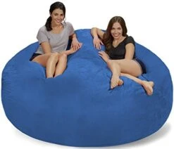 Chill Sack Bean Bags Large Bean Bag, 7-Feet, Charcoal Micro Suede -Home Table Chair Store 41cP38b0DLL. AC