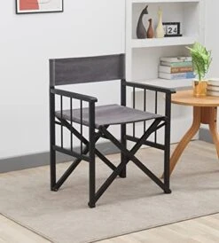 SSLine Set Of 2 Professional Director Chairs Folding Makeup Artist Chair Portable Dining/Bar Height Directors Chair W/Wood Frame And Canvas Lightweight Camping Lawn Chair (White/2PC-19 H) 22 SSLine Set Of 2 Professional Director Chairs Folding Makeup Artist Chair Portable Dining/Bar Height Directors Chair W/Wood Frame And Canvas Lightweight Camping Lawn Chair (White/2PC-19 H) -Home Table Chair Store 41cYf3zJpwL. AC