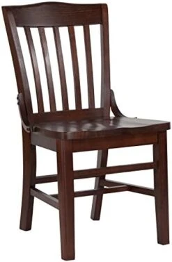 Flash Furniture HERCULES Series School House Back Walnut Wood Restaurant Chair -Home Table Chair Store 41cZoGv gL. AC