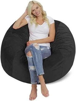Chill Sack Bean Bag Chair Cover, 8-feet, Microsuede - Purple -Home Table Chair Store 41coq8QxzL. AC