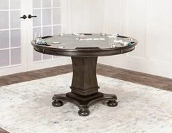 Sunset Trading Vegas Dining And Poker Table, 2 In 1 Game, Gray/Black/Off-white 13 Sunset Trading Vegas Dining And Poker Table, 2 In 1 Game, Gray/Black/Off-white -Home Table Chair Store 41cvkFmQU8S