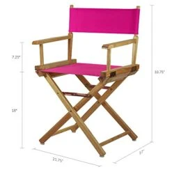 Casual Home 200-00/021-30 18" Natural Frame-Magenta Canvas Director Chair Classic Height 8 Casual Home 200-00/021-30 18" Natural Frame-Magenta Canvas Director Chair Classic Height -Home Table Chair Store 41eBr7Ax0cL