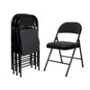 OEF Furnishings (4 Pack Fabric Upholstered Steel Folding Chair, Black -Home Table Chair Store 41eGLxUiTsL