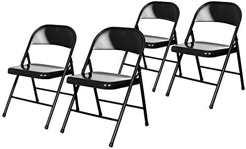 OEF Furnishings (4 Pack) Steel Folding Chairs, Grey 9 OEF Furnishings (4 Pack) Steel Folding Chairs, Grey - Image 7