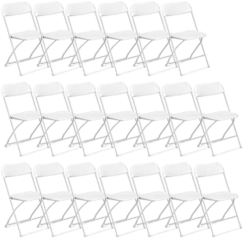 VINGLI 10 Pack Black Plastic Folding Chair, Indoor Outdoor Portable Stackable Commercial Seat With Steel Frame 350lb. Capacity For Events Office Wedding Party Picnic Kitchen Dining 14 VINGLI 10 Pack Black Plastic Folding Chair, Indoor Outdoor Portable Stackable Commercial Seat With Steel Frame 350lb. Capacity For Events Office Wedding Party Picnic Kitchen Dining - Image 12