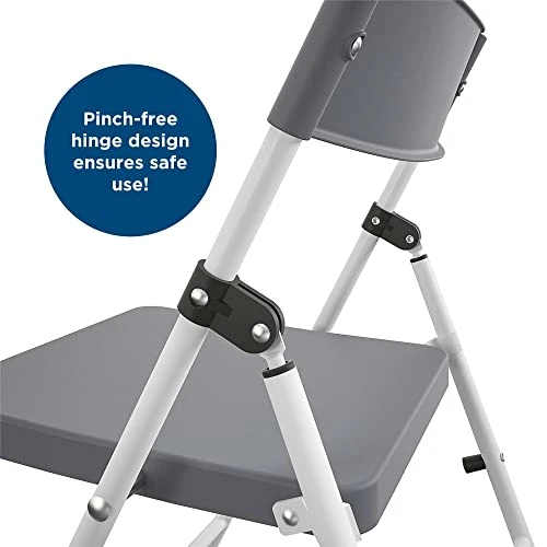 COSCO Kid's 3-Piece Activity Set With Folding Chairs, Cool Gray 4 COSCO Kid's 3-Piece Activity Set With Folding Chairs, Cool Gray - Image 2