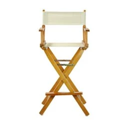 Casual Home 30" Director's Chair Honey Oak Frame-with Wheat Canvas, Bar Height -Home Table Chair Store 41gKzcScSeL