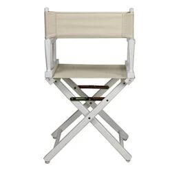 Casual Home 18" Director's Chair White Frame With Wheat Canvas