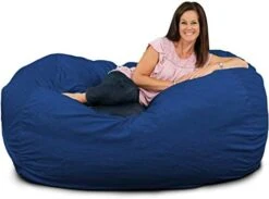 ULTIMATE SACK Lounger Bean Bag Chair: Giant Foam-Filled Furniture - Machine Washable Covers, Double Stitched Seams, Durable Inner Liner, And 100% Virgin Foam. Corner Chair. (Pink, Fur) -Home Table Chair Store 41gVOg4oFpL. AC