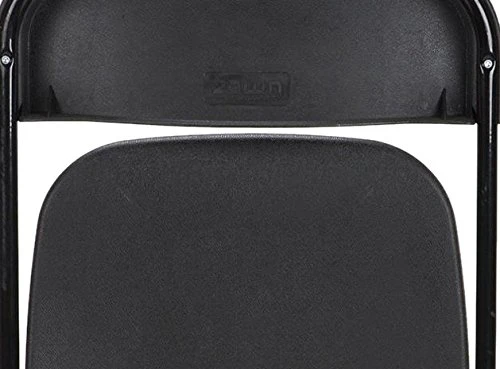 ZOWN Commercial 300 Lb. Use Rate Heavy Duty, Injection Mold Banquet Folding Chair With Comfortable Contoured Back, Black, 8 Pack 7 ZOWN Commercial 300 Lb. Use Rate Heavy Duty, Injection Mold Banquet Folding Chair With Comfortable Contoured Back, Black, 8 Pack - Image 5