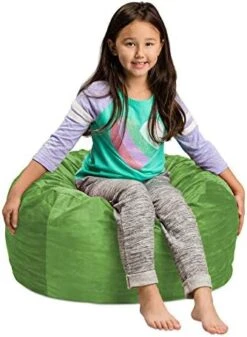 Sofa Sack - Plush, Ultra Soft Kids Bean Bag Chair - Memory Foam Bean Bag Chair With Microsuede Cover - Stuffed Foam Filled Furniture And Accessories For Kids Room - 2' Royal Blue -Home Table Chair Store 41hWOzEegAL. AC