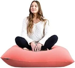 Yogibo Mini Bean Bag, Small Beanbag Chair For Kids, Teens And Adults, Great For Meditation And Sitting, Fibead Filling Conforms To Body, Washable, Removable Cover, Light Grey -Home Table Chair Store 41huC3pQb1L. AC