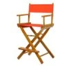 Casual Home Director's Chair ,Honey Oak Frame/Orange Canvas,24" - Counter Height -Home Table Chair Store 41i1lH2KAsL