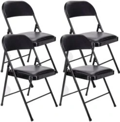 Westerly 2 Pack Black Padded Metal Folding Chair For Home Of Office -Home Table Chair Store 41iIPKZQ2lL. AC