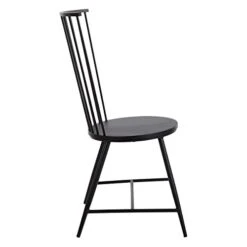 OSP Home Furnishings Bryce 26" Dining Chair, Alloy Steel, Black -Home Table Chair Store 41jThEP5y3L
