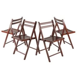 Winsome Wood Robin Seating, Walnut (Set Of 4) -Home Table Chair Store 41ji7x8JKkL