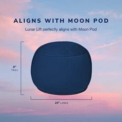 Moon Pod Lunar Lift Footrest For Bean Bag Chair, Navy - The Zero-Gravity Beanbag For Stress, Anxiety, & All Day Deep Relaxation - Ultra Soft & Ergonomic Support For Back & Neck - For The Whole Family 13 Moon Pod Lunar Lift Footrest For Bean Bag Chair, Navy - The Zero-Gravity Beanbag For Stress, Anxiety, & All Day Deep Relaxation - Ultra Soft & Ergonomic Support For Back & Neck - For The Whole Family -Home Table Chair Store 41jlmS1NGTL