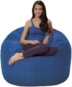 Comfy Sacks Memory Foam Bean Bag Chair, Charcoal Furry -Home Table Chair Store 41jyVTXuCKL. AC