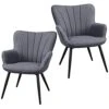 Yaheetech 2PCS Dining Chair Armrest Fabric Armchair Restaurant Chairs Hotel Reception Chairs Leisure Chair Sofa Side Chair Kitchen Dining Room Furniture Set Of 2 Gray 2 Yaheetech 2PCS Dining Chair Armrest Fabric Armchair Restaurant Chairs Hotel Reception Chairs Leisure Chair Sofa Side Chair Kitchen Dining Room Furniture Set Of 2 Gray -Home Table Chair Store 41kKF6xkf9L