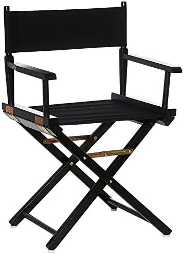 Casual Home Director's Chair ,Black Frame/Black Canvas,18" - Classic Height 9 Casual Home Director's Chair ,Black Frame/Black Canvas,18" - Classic Height - Image 7
