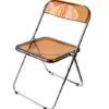 Inspirer Studio Contemporary Bauhaus Style Transparent Folding Chair (Tea) -Home Table Chair Store 41ki9zIBR4L