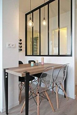 2xHome CH-RayLeg(Clear) Dining Chair, Plastic 18 2xHome CH-RayLeg(Clear) Dining Chair, Plastic -Home Table Chair Store 41lV1FODeYL