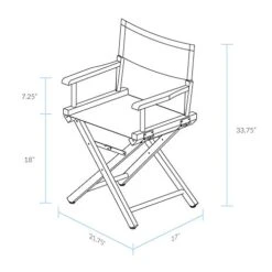 Casual Home 18" Director's Chair Honey Oak Frame With Royal Blue Canvas -Home Table Chair Store 41lkAnIBczL