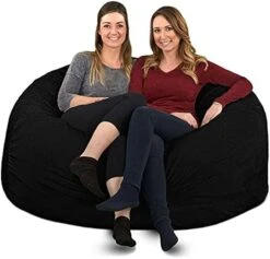 ULTIMATE SACK 5000 (5 Ft.) Bean Bag Chair Cover In Multiple Colors: Cover ONLY. (5000, Brown Suede) -Home Table Chair Store 41lkZMmYlaL. AC