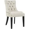 Modway Regent Modern Elegant Button-Tufted Upholstered Fabric With Nailhead Trim, Dining Side Chair, Beige 2 Modway Regent Modern Elegant Button-Tufted Upholstered Fabric With Nailhead Trim, Dining Side Chair, Beige -Home Table Chair Store 41m4QkwO46L